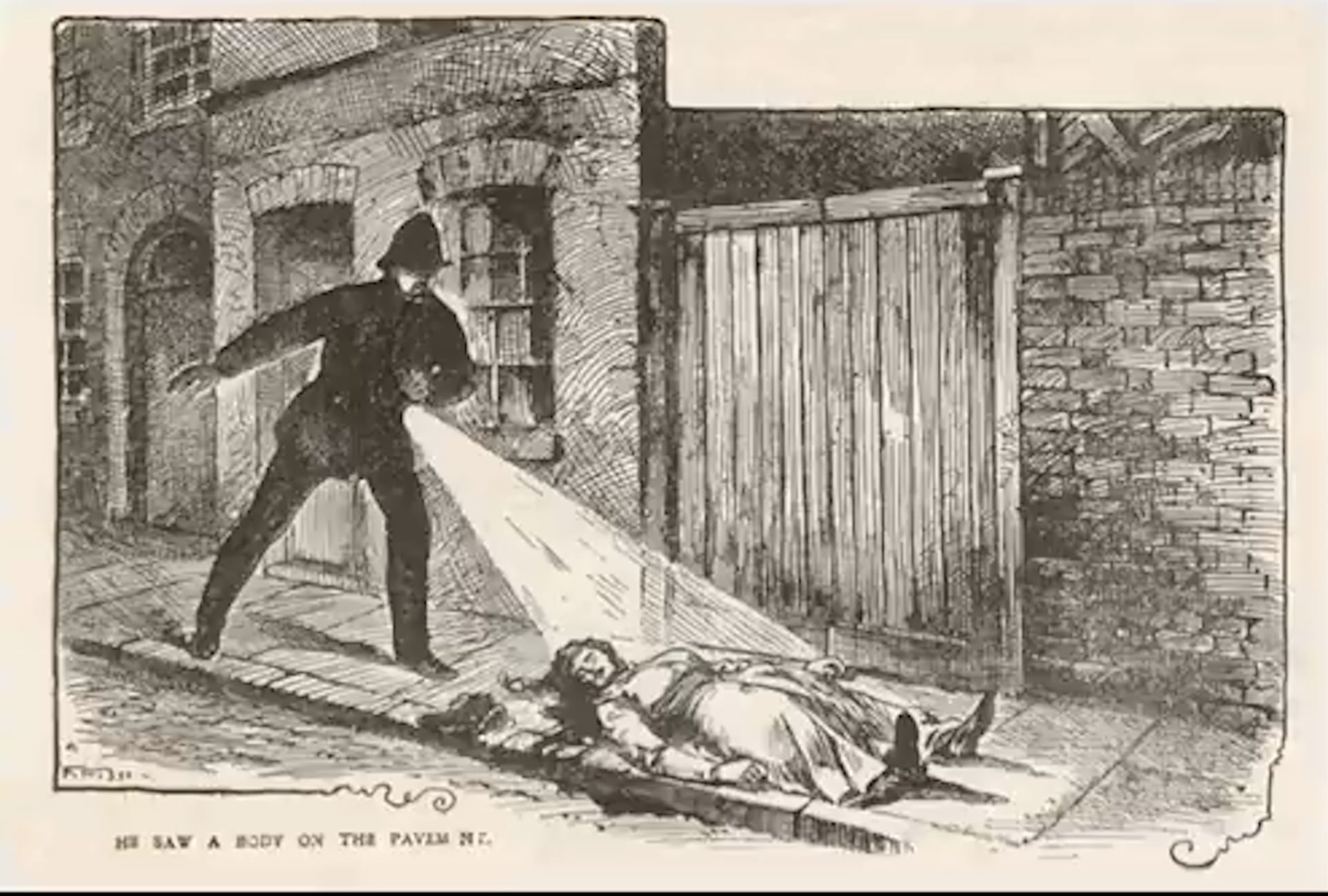 El hallazgo del cuerpo de Mary Ann Nichols en Buck’s Row generó alarma pública y puso en jaque a la policía londinense (Wikimedia)