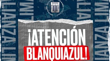 Alianza Lima lanzó comunicado sobre