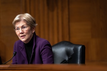 La senadora Elizabeth Warren, demócrata