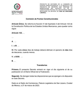 Se plantea reformar el artículo