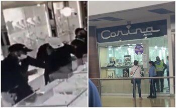 Se robaron más de 500 millones de pesos de una joyería en Valledupar. Fotos: cortesía