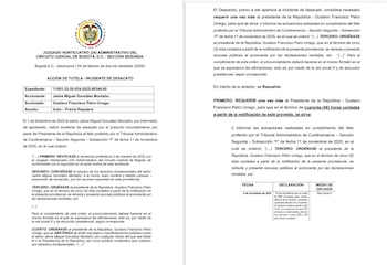 El despacho recordó que las