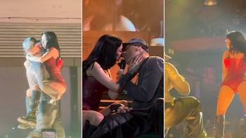 La Joaqui y Tiago PZK cantaron juntos en vivo por primera vez: de los besos a una sensual performance
