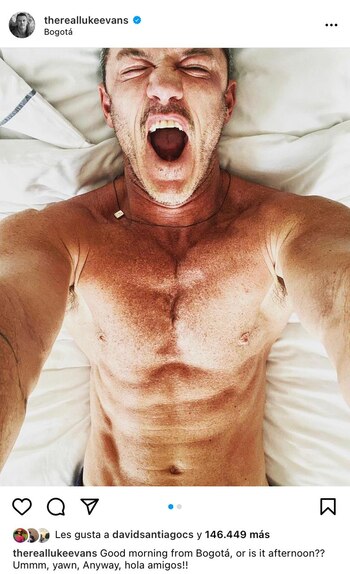 Tomado de Instagram @thereallukeevans