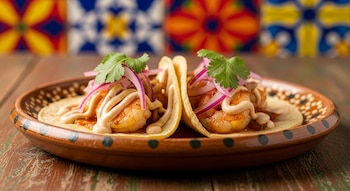 Camarones salteados en adobo de