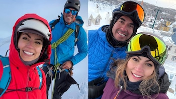 La avalancha en el nevado Tocllaraju cobró la vida del mexicano Daniel Navarro y su esposa Sandra Devo Covone. (Foto composición: Infobae Perú/IG: 6@sandra.covone)