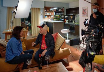 Imágenes del detrás de escena