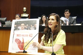 Kenia López Rabadán habló en