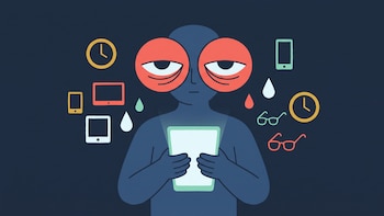 4 ejercicios recomendados por expertos para aliviar la fatiga visual por pantallas
