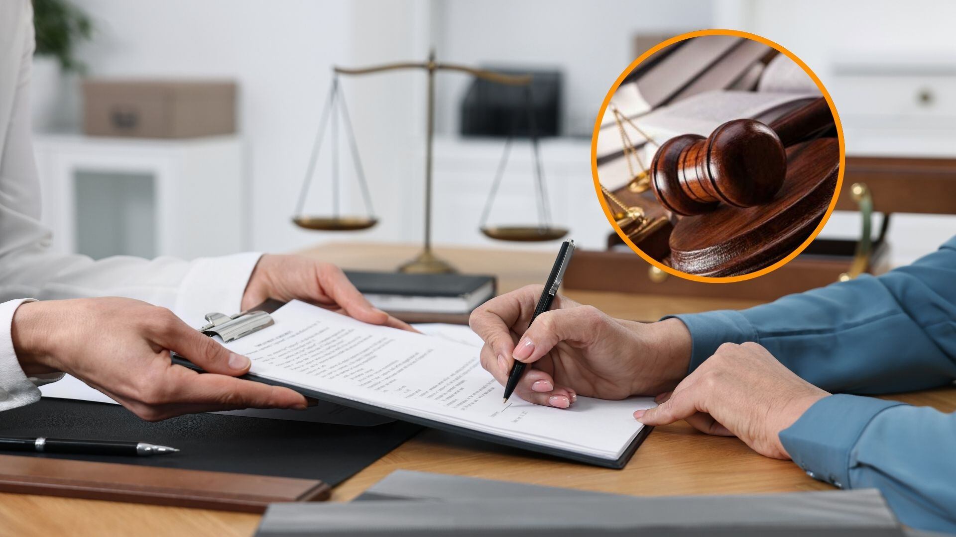 Firma de una herencia ante notario. (Adobe Stock)