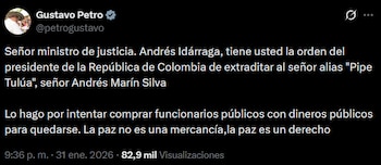 El mandatario advirtió que la