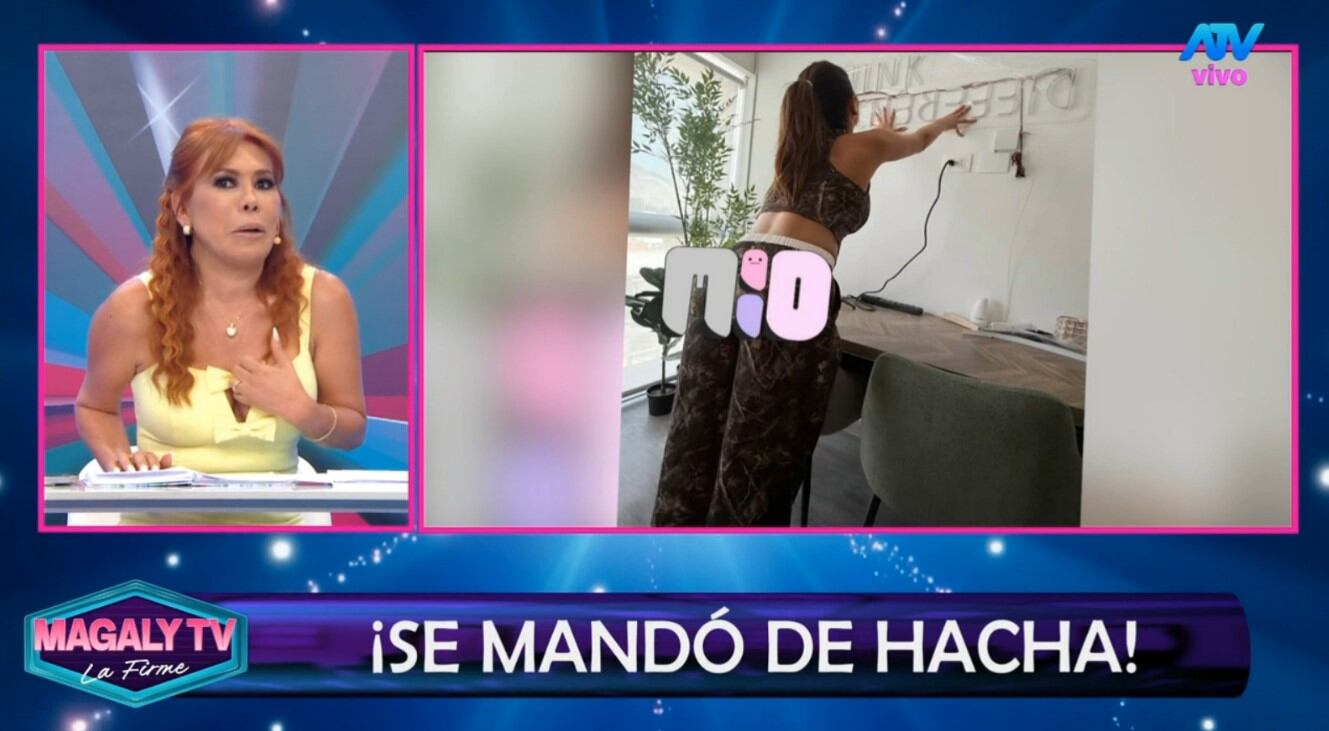 Laura Spoya enfrenta polémica por imagen viral y Magaly la cuestiona duramente. Captura: Magaly TV La Firme.