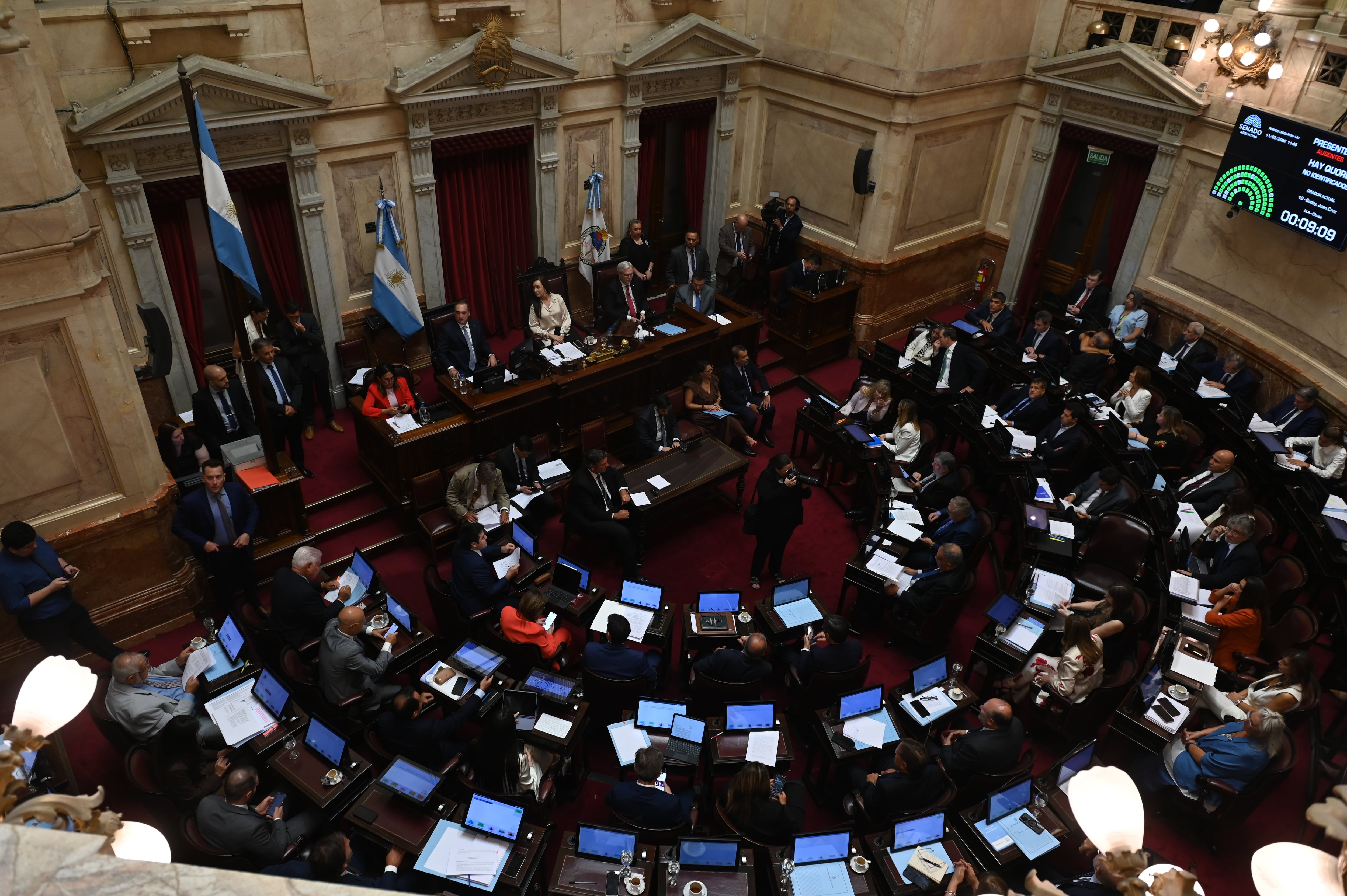 El pleno del Senado durante la sesión extraordinaria de este miércoles (RS Fotos)