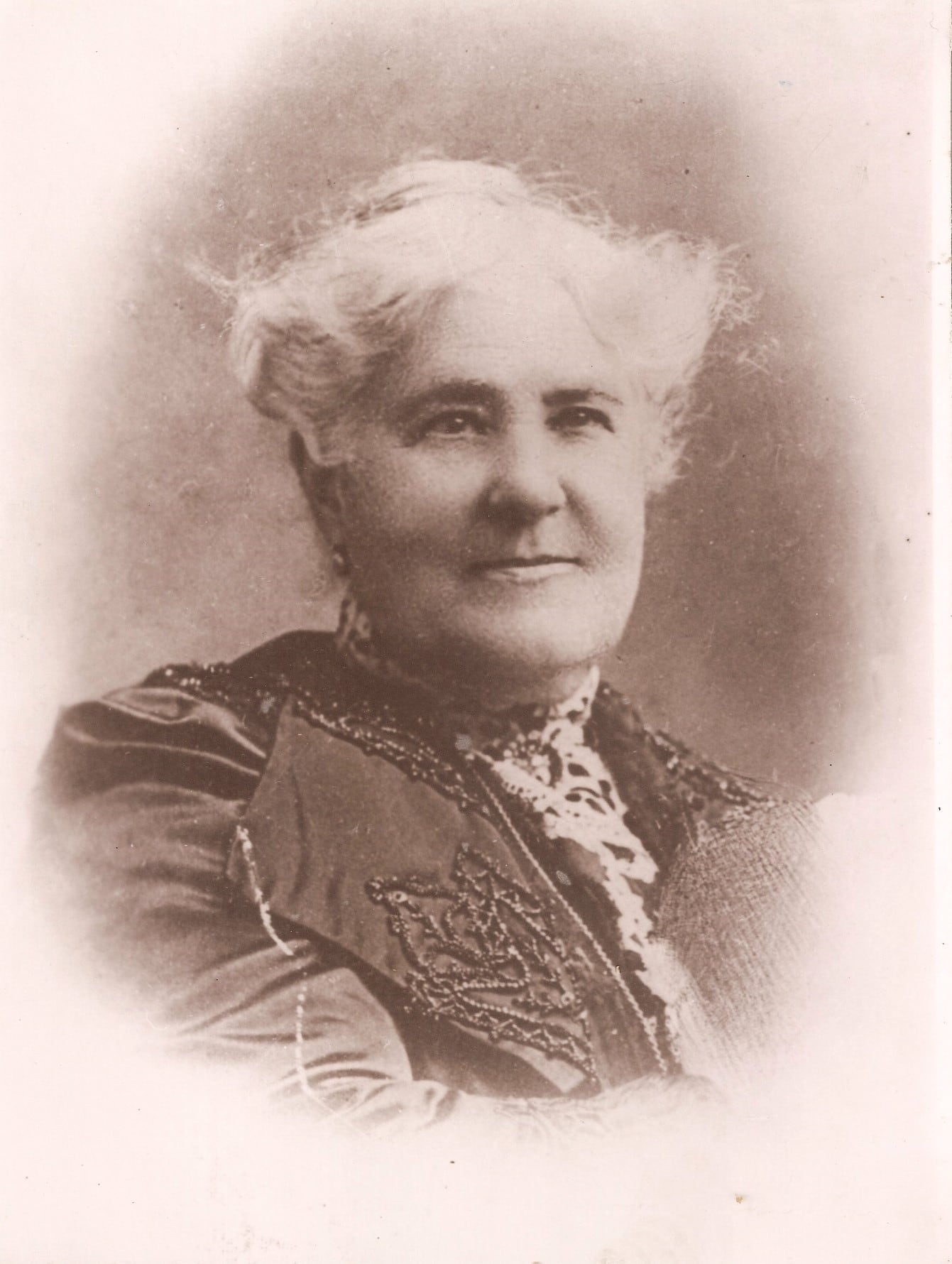 Malvina Vernet de Cilley, quien nació en Puerto Soledad en 1830 (Ana Aramendi)