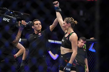 Irene Aldana se enfrentará a la rusa Yana Kunitskaya (Foto: Stephen R. Sylvanie/ REUTERS)