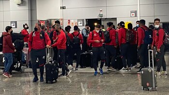 Todo el plantel de Melgar