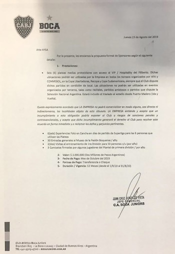 La propuesta que Boca le