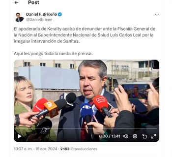 El concejal de Bogotá, Daniel