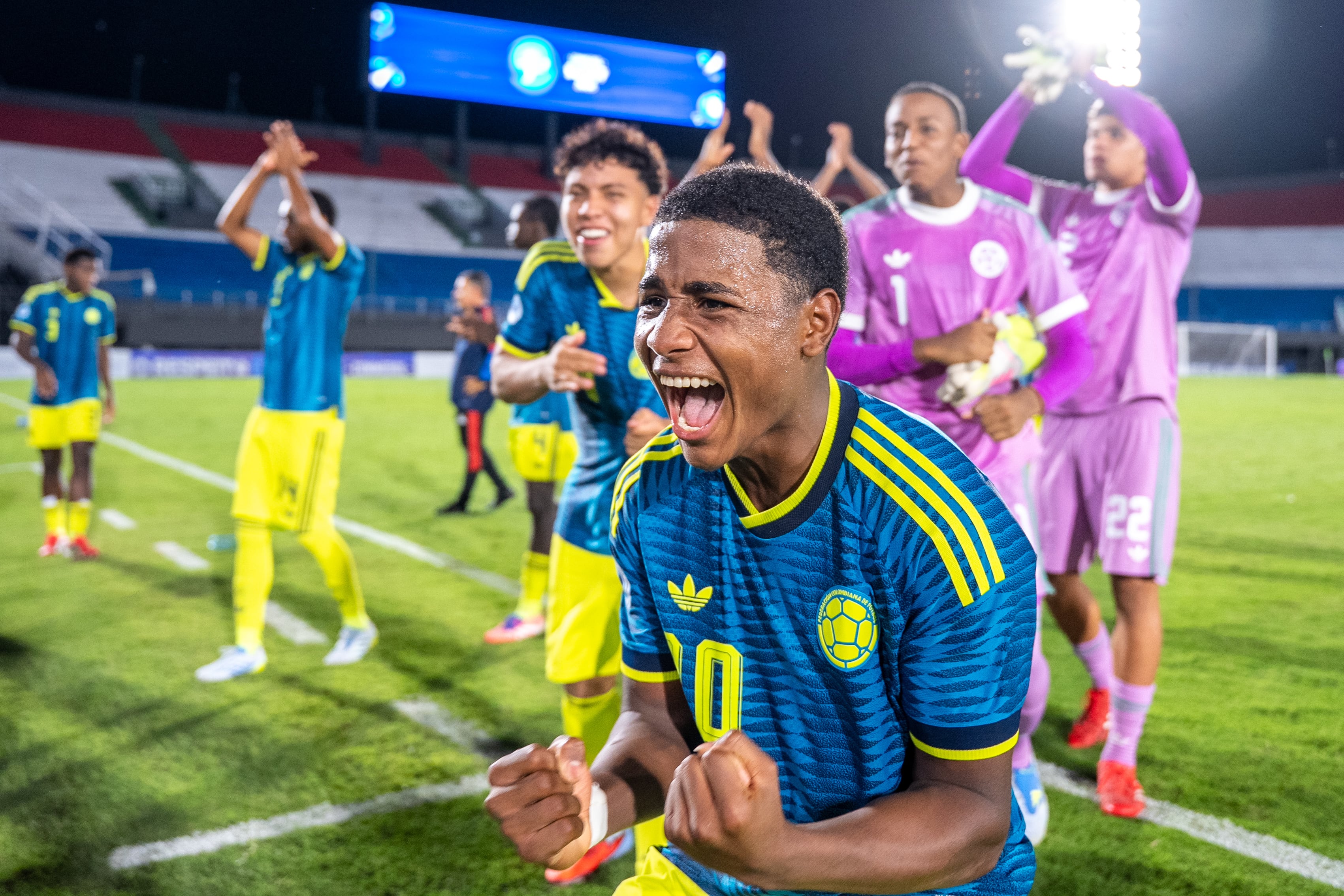 La histórica victoria 3-0 de la selección Colombia contra Brasil le dio el cupo a la final del Sudamericano Sub17 ante Argentina - crédito Conmebol
