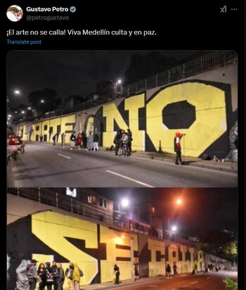 La frase "No están matando"