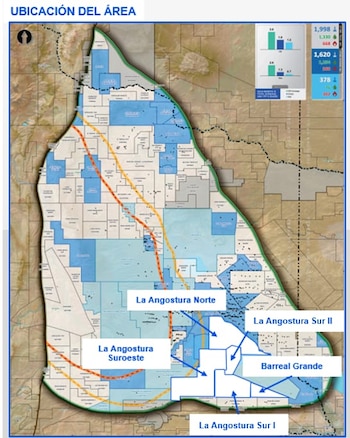 El mapa de la mega inversión que realizará YPF en Vaca Muerta.