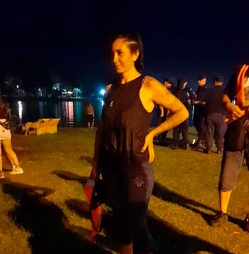 Para el rescate Paola corrió