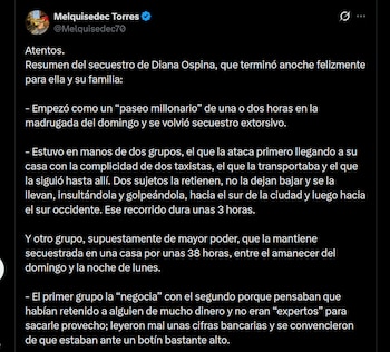 El secuestro de Diana Ospina