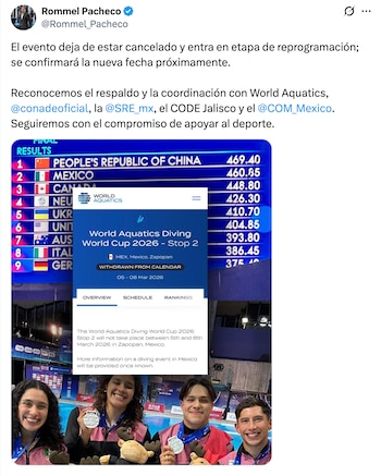 Rommel Pacheco, titular de la