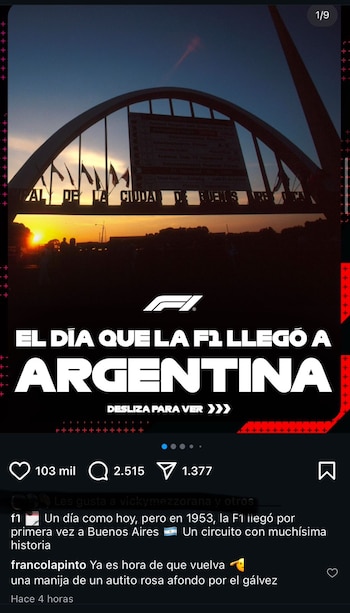 La Fórmula 1 recordó las