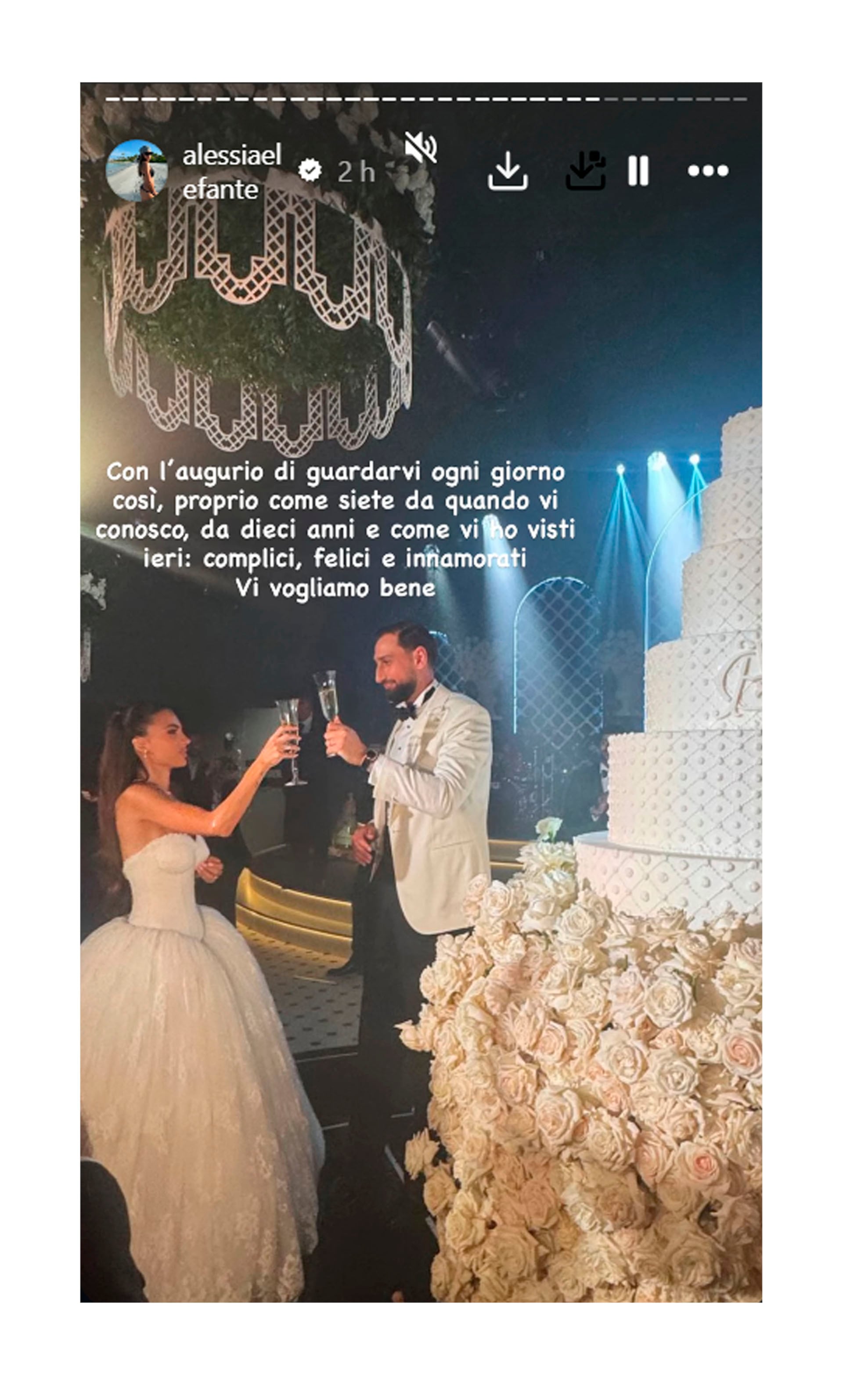 Las fotos del casamiento de Gianluigi Donnarumma y Alessia Elefante