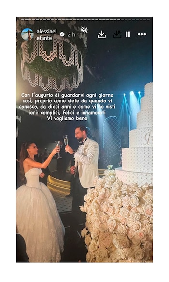 Casamiento de Gianluigi Donnarumma y Alessia Elefante