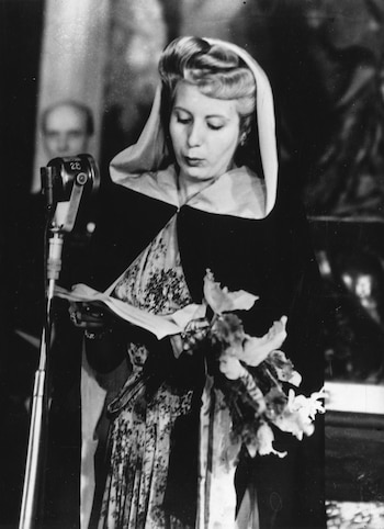 Francisco Muñoz Azpiri era el encargado de escribirle los discursos (Keystone/Getty Images)