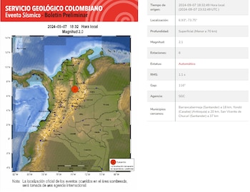 Tembló en Barrancabermeja a las