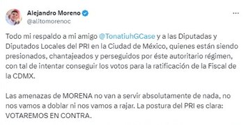 Alito Moreno respaldó a Tonatiuh