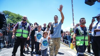 El recibimiento a Luis Suárez en Gremio