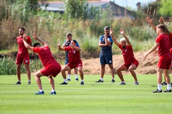 El entrenador del Nacional, Gustavo
