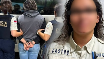 La Fiscalía Adjunta de Heredia ordenó la aprehensión de la oficial de la Policía Penitenciaria para presentarla ante la autoridad judicial. (Cortesía: Ministerio de Justicia y Paz)