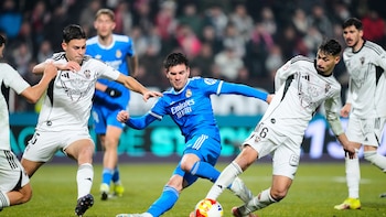 Mastantuono metió un gol tras