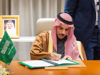 Faisal bin Farhan, ministro de Exterior saudita (Europa Press/Contacto/Saudi Press Agency)