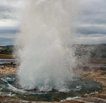 Valle Haukadalur Geysir.
