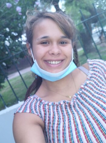 Ahielen Casavieja, una adolescente uruguaya