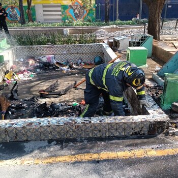 La mayoría de los incendios en la tarde del 3 de marzo fueron provocados por la quema de basura (X/@Bomberos_CDMX)