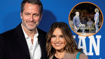 Mariska Hargitay y su esposo recrearon una propuesta de matrimonio en su última noche en Broadway