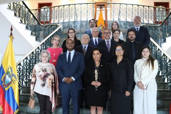 El canciller Murillo abordó múltiples problemáticas con su homóloga ecuatoriana - crédito Cancillería