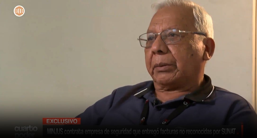 Minjus anuncia nulidad de contratos por S/16,2 millones tras cuestionamientos a empresa de seguridad. Captura: América TV.