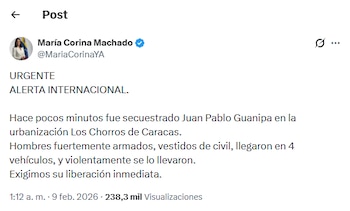 El comunicado de María Corina