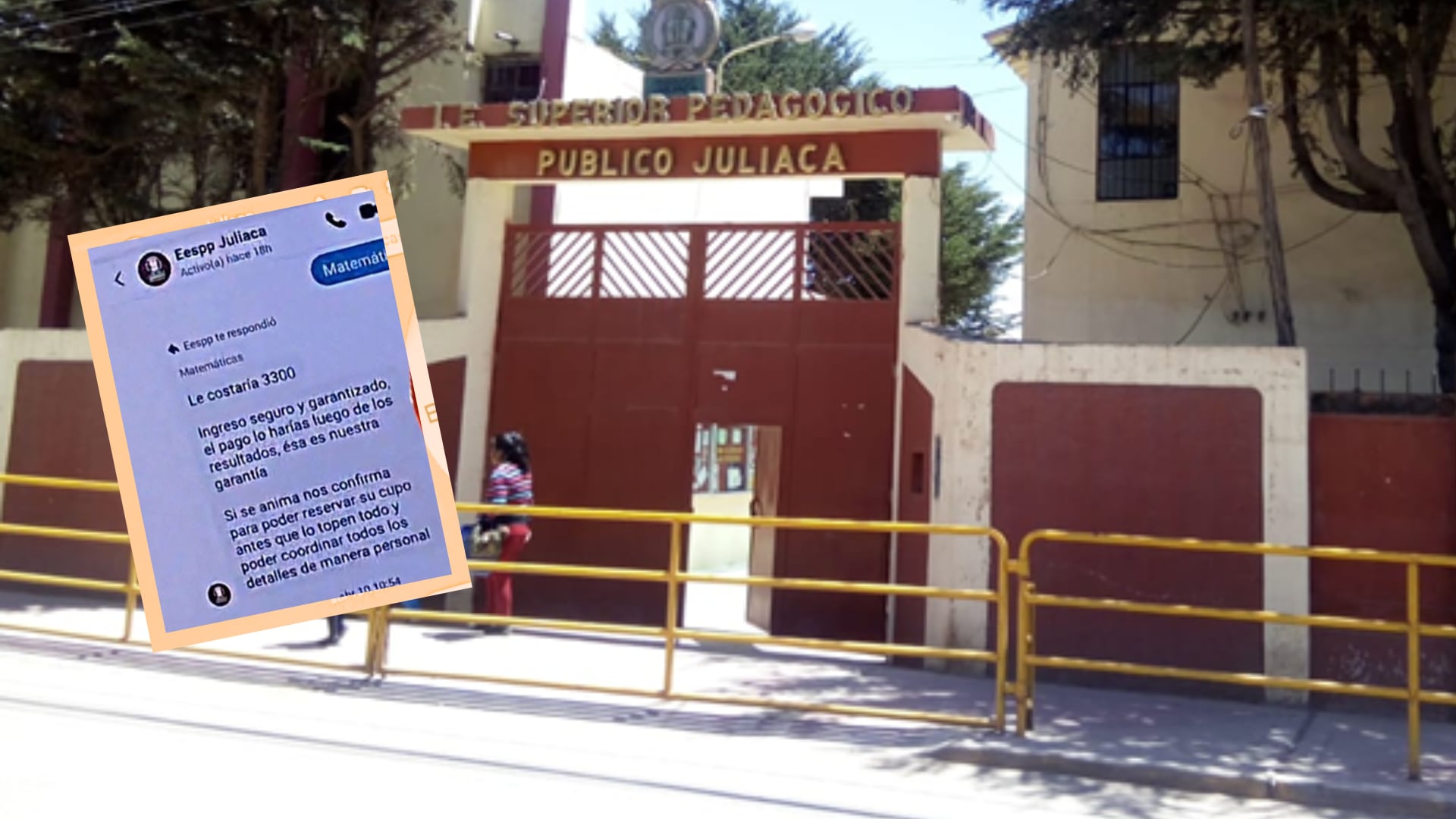 Denuncian venta de vacantes de hasta S/ 5.000 en proceso de ingreso a la Escuela Pedagógica de Juliaca