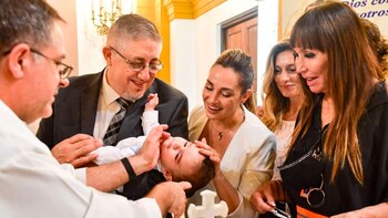 Belén Francese bautizó a su