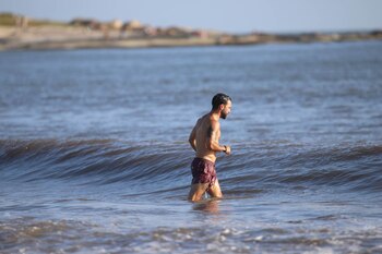 Cachete Sierra disfrutando del verano