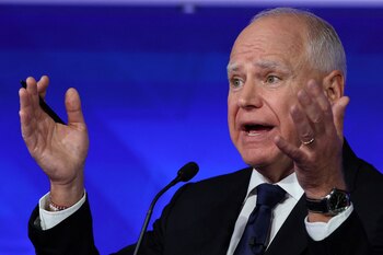 Tim Walz: “Kamala Harris representa